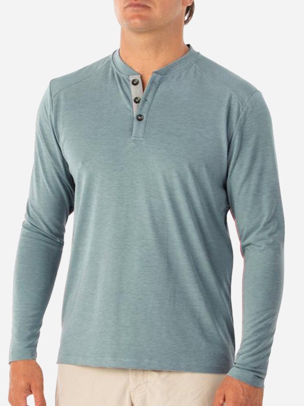Free Fly Men’s Long Sleeve Bamboo Flex Henley Top XL